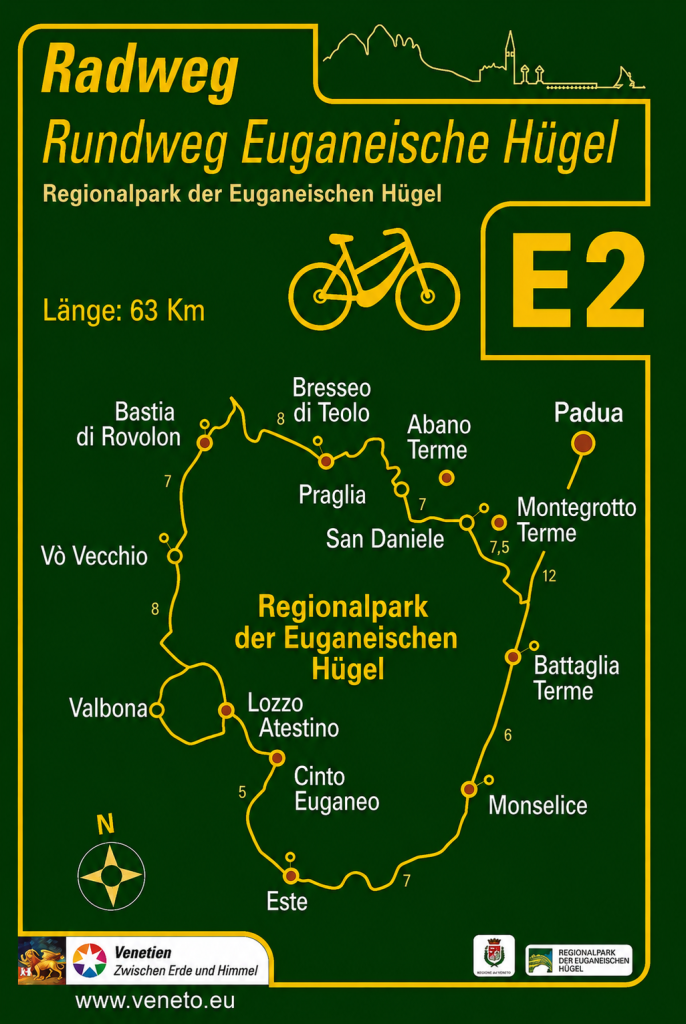 E2-Radrundweg der Euganeischen Hügel